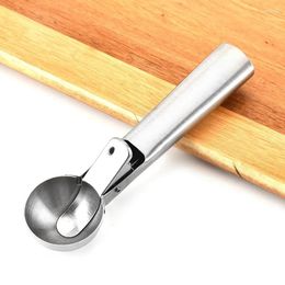 Spoons Ice Cream Scoop Kitchen Tools 3 Size Stainless Steel Spring Handle Mash Potato Watermelon Ball Home Accessories