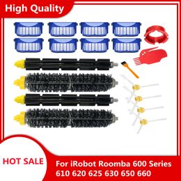 Replacement Part Kit For iRobot Roomba 600 Series 610 620 625 630 650 660 Vacuum Beater Bristle Brush+Aero Vac Filter+side Brush