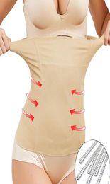 Women Modelling Belt Waist Trainer Slimming Wedding Body Shaper Postpartum Tummy Strip Pull Under Long Torso Corset3322677