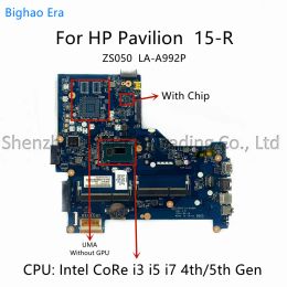 Motherboard For HP Pavilion 15R Laptop Motherboard With i3 i5 i7 CPU UMA ZS050 LAA992P LAB972P MB SPS:760781501 760968001 790668501