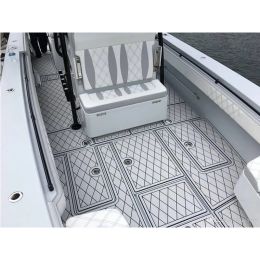 KXKZREN Self-Adhesive 6mm EVA Foam Decking Sheet Pad Anti-Skid Faux Teak Synthetic Yacht Marine Boat Flooring Mat Accessories