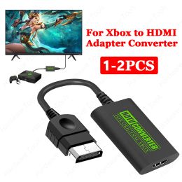 1-2PCS For Xbox To HDMI Adapter Digital Video Audio Adapter HDTV Projector TV Monitor Converter For XBOX 1080i 720P 480P 480i