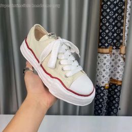 MMY Maison Mihara Yasuhiro Badmintom Sneakers Badmintom Sneakers Unisex Canvas Trim Womens Luxury Designers Tennis Sneakers 159