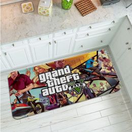 Game GTA V Hallway Carpet Cheaper Anti-slip Modern Living Room Balcony Printed Doormat Area Rug