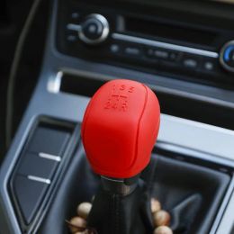 Car Silicone Gear Shift Knob Cover Gear Shift Non-Slip Grip Handle Protective Covers Manual 6-speed Car Interior Accessories