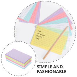 300 Sheets Coloured Index Cards Paper Note DIY Flash Small Word Memory Flashcards