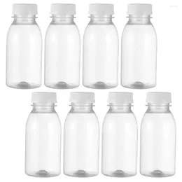 Mugs 8pcs Empty Water Bottles Household Beverage Reusable Juice Containers With Lids
