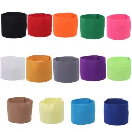 Non-slip Football Captain Armband Elasticity Visibility Sports Arm Band 15 Colors Available Professional Soccer Armbands