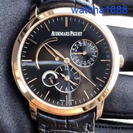 AP Tourbillon Wristwatch Mens Automatic Machinery 18k Rose Gold Dynamic Storage Watch