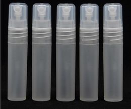 5ml Transparent plastic perfume bottle atomizer empty 5CC mini refillable spiral spray pump container5218652