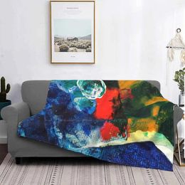 Blankets Mini World Environmental Blues 3 Arrival Fashion Leisure Warm Flannel Blanket Paintings Environmentalist