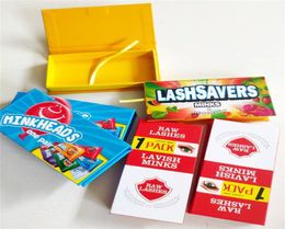Sweet Candy Eyelash Case Dark Pink Lash Box Crosscross 3D Mink Eyelashes Custom Lashes Packaging Box4179336
