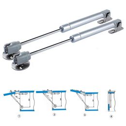 2pcs New Arrival Kitchen Hardware Cabinet Door Lift Up Hydraulic Gas Spring Lid Flap Stay Hinge Strut Support FurnitureCabinet