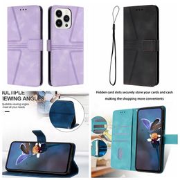 Triangle Cases For Xiaomi Redmi 13C 12 Note 13 Pro 12 A3 12C Google Pixel 9 Pro 8 8A PU Leather Wallet Cases Retro Credit ID Card Slot Holder Flip Cover Pouch With Strap