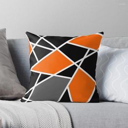 Pillow Geometric Modern Orange Pattern Throw Sofas Covers