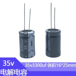 35V3300uf 16x25mm Aluminum Electrolytic Capacitor 35wv 35vdc 3300mf 3300MFD 35v 3300uf 35v3300mf 3300mf35v 35v3300MFD