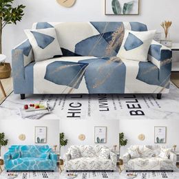 Chair Covers White/Blue Series Sofa Cover For Living Room Home Decorate High Quality Soft Polyester Stretch L Shape Couch