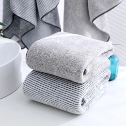 greyBamboo Charcoal Coral Velvet Bath Towel For Adult Soft Absorbent Quick-Drying Towel Home Bathroom Microfiber Towel Sets