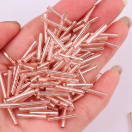 2.5X15mm Long Czech Glass Beads 8/0 Manual Cutting Bugle Tube Beads Charms Spacer Beads For Jewellery Making Diy Bracelet Necklace