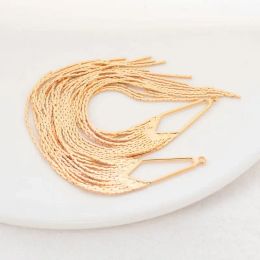 125MM 14K Gold Colour Brass Chain Tassel Charms Pendants High Quality Jewellery Making Supplies Diy Findings