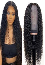 Gaga Queen Deep Wave Lace Clsoure Wig 150 180 Density 4x4 lace Frontal Wigs For Women Human Hair Wigs7172255