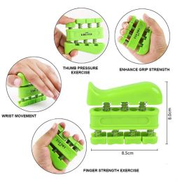 4PCS Hand Grip Finger Trainer Strengthener Two-Way Spring Adjustable Power Training Piano Guitar Finger Exercise Equipment Home