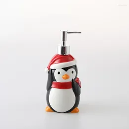 Liquid Soap Dispenser Creative Ceramic Lotion Bottle Christmas Cartoon Hand Sanitizer Shampoo Shower Gel Push-on Bottle.