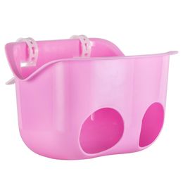 DrBike Doll Seat for Kid Bike with Fixed Strap Bicycle Basket ON Handle Bar Pink Purple girls bike