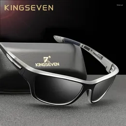 Sunglasses KINGSEVEN Ultralight Frame Polarised Men Fashion Sports Style Glasses Male Outdoor Travel UV400 Goggles Eyewear