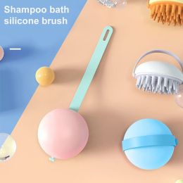 Head Washing Brush Scalp Massage Comb Elastic Airbag Tpr Bath Shower Scrubbing Tool Head Massage Brush Bath Cleaning Brush