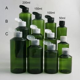 Storage Bottles 30 X Refillable Empty 50ml 100ml 150ml 200ml Shoulder Slope PET Plastic Cream Skin Care For Shampoo