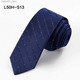 Neck Ties 2023 Mens and Womens Sang Silk Stripe Arrow Style Casual Silk Narrow Tie Korean Edition Wedding TieQ