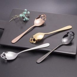 Sugar Skull Tea Spoon Stainless Steel Coffee Spoons Dessert Spoon Ice Cream Tableware Funny Flatware Spoon Kitchen Accessories EWB5616561