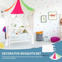 Kids Teepee Bed Child Canopy Bedspread Crib Mosquito Net Polyester (Polyester) Toddler Half-Round Dome