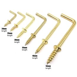 25X Golden Picture Photo Frame Lamp Light Cabinet Tool Plant Curtain Wire Eyebolt Eyescrew Eye Screw in Spiral Hanger L Cup Hook