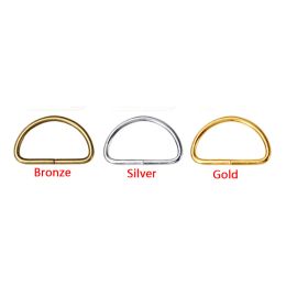 20pcs 100pcs Metal Non-Welded D Ring Adjustable Buckle For Backpacks Straps shoes Bags Cat Dog Collar Dee Buckles DIY Accessorie