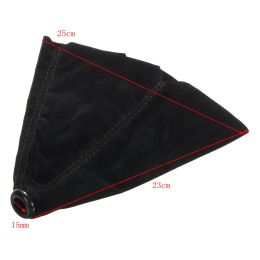 Car Gear Shift Collar Covers Red Black Yellow Blue Suede Leather Universal Auto Manual Stick Shifter Boot Cover Gaiter