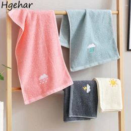 Towel 2pcs 50x25cm Face Towels Embroidered Soft Quick Dry Absorbent Shower Hair Washcloth Household Cartoon Toallas Breathable