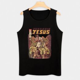 New JURASSIC JESUS Tank Top gym shirts Vest for boy training weight vest Top