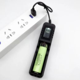 LCD 18650 Battery Charger 1 / 2 Slots Dual For 18650 Charging 4.2V Rechargeable Lithium Battery Charger