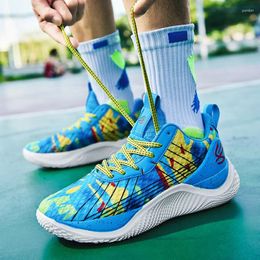 Basketball Shoes Unisex Outdoor Breathable Mens Basket Training Sports Lightweight Casual Non-Slip Mesh Sneakers For Men