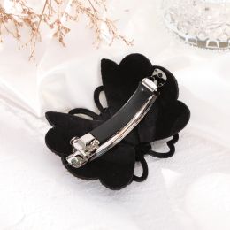 AWAYTR Elegant Full Rhinestone Flower Hair Clip Barrettes Headband for Women Hair Accessories Crystal Hairpin Spring Clips