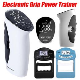 Dynamometer Hand Grips Strength Metre Auto Capturing Digital Electronic Grip Power Trainer LED Display Injury Recovery 240401