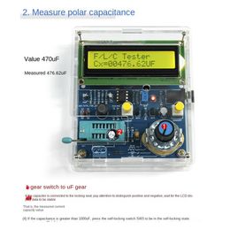 Capacitance And Inductance Meter Frequency Measurement DIY Electronic Set Kit 51 Monolithic Tester Circuit Board Welding Set