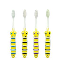 2024 2 Pcs Organic Children's Bamboo Toothbrush Ten Colors Soft Fibre Bristles Biodegradable Handle Eco Friendly Kids Toothbrushes - for