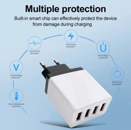 USB 220V TO 5V USB Adapter Phone Charger For Iphone Samsung Huawe Travel Mobile Phone Charging Power Supply EU Plug