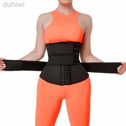 Slimming Belt True Size Body Shaper Waist Trainer Women 3 row-hook belt Strap Shapewear Tummy Control Fajas Corset 240409