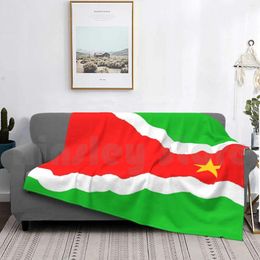 Blankets Surinamese Flag Off Center Blanket Fashion Custom 2704 Suriname Sranang Nation Country South America