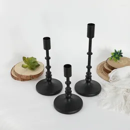 Candle Holders Sets Of 3 Taper Candlestick Fit Thick Pillar Candles Long Sticks Holder Centrepiece Decor For Home Anniversary