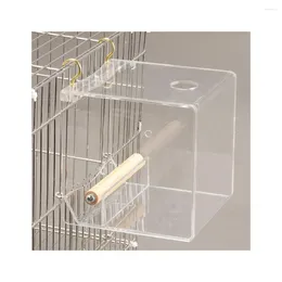 Other Bird Supplies Transparent Feeder Capacity Hanging For Parakeets Parrots Cockatiels Lovebirds Multiple